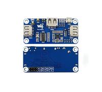 PoE Ethernet / USB HUB HAT para Raspberry Pi Zero/Zero W/Zero WH, 3 puertos USB 2.0, 10 M/100 M RJ45 Puerto, compatible con 802.3af