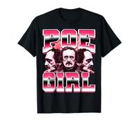 PoE Girl Edgar Allan PoE Literatura 90s Bootleg Estilo Camiseta