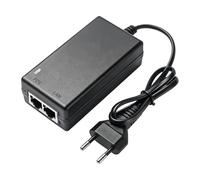 PoE Injector 48 V 0,5 A, adaptador Gigabit Ethernet para cámaras IP, teléfonos VoIP, inyector Gigabit PoE, puntos de acceso inalámbrico, POE pasivo, Plug & Play, alcance de hasta 100 m