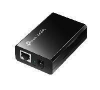 poe injector tp-link poe150s pasa datos y alimentacion por el mismo cable hasta 100 metros plug and