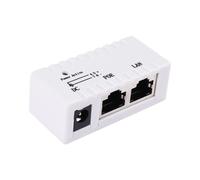 Poe Splitter Inyector Poe Rj45 5.5Mm X 2.1Mm Entrada Pasivo Poe Injector Splitter Conector Del Adaptador Para La Cámara Ip De Red ()