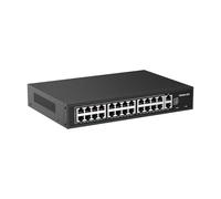 PoE Switch Plug and Play PoE+ Switch con 2 puertos adicionales Uplink, hasta 30 W por puerto, total 60 W, 803.af compatible, 10/100 Mbps