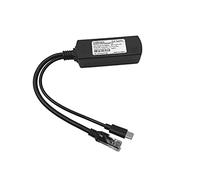 PoE Texas - Divisor 802.3af PoE a 5V para dispositivos USB-C - Adaptador PoE a USB-C con datos 10/100 en salida RJ45