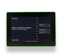 PoE Texas Tableta programadora de sala de conferencias con pantalla táctil de 8 pulgadas con alimentación a través de Ethernet, USB y anillo de estado LED que cambia de color, pantalla digital táctil