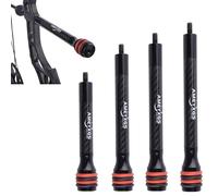 Poearcus Estabilizador de Barra de Equilibrio de Barra de absorción de Choque de Arco de Tiro con Arco 6" 8" 10" 12" Barras estabilizadoras de Arco Compuesto de Fibra de Carbono Ultraligero (8 Inch)