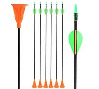 Poearcus Flecha de Tiro con Arco con Ventosa de 29 Pulgadas Flecha de práctica de Tiro con Pluma Flecha de Seguridad para Principiantes 6/12 Piezas (12)