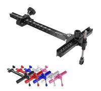 Poearcus Mira para Arco recurvo de competición: mira de Tiro con Arco de aleación de Aluminio de precisión para Tiro al Blanco y Tiro Deportivo, mira Ajustable y Ligera (Negro)