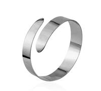 POECE Brazalete de aleación en espiral para la parte superior del brazo, brazalete de pulsera egipcio, accesorio de disfraz para mujer, color dorado y plateado