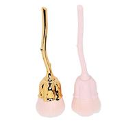 Poeira de unha Stroke de Rosa Rosa Multifuncional Rosa Maquiagem 2 piezas