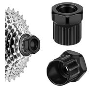 poeland 2 herramientas de bloqueo de casete de bicicleta, herramienta de extracción de rueda libre, herramientas de extracción de engranajes de bicicleta y casete para bicicletas de montaña (negro)