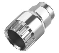 poeland Herramienta de extracción de pedalier de bicicleta, llave de soporte inferior de cartucho, herramientas estándar de 20 dientes para quitar BB (plateado)