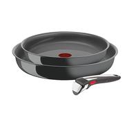 Poele TEFAL INGENIO RENEW Lot de 3 pcs, Induction, Revetement céramique antiadhésif, Sans PFOA, Fabriquée en France L2619102