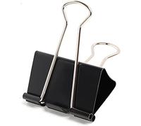 POEMA 24 Pcs Clips de Carpeta, 51mm Pinzas Papeleria Metalica, Clips Extra Grandes para Carpetas para la Oficina Casa Escuela, 12 por Caja, 2 Cajas