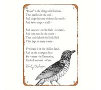 Poema inspirador de Emily Dickinson: "La esperanza es esa cosa con plumas"
