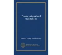 Poems, original and translations