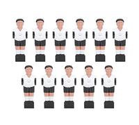 POENVFPO 11 Piezas de Repuestos para Jugadores de Balones de Fútbol de Mesa, Accesorios para Hombres de Futbolín Estilo Torneo, Fáciles de Instalar sin Herramientas, con Material de