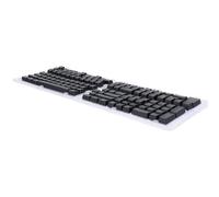POENVFPO 132 Botones Conjuntos de Tapas de Teclado del Teclado Francés, Botón de Retroiluminación con Marcas de Música Visibles, Adecuado para 61-108, Fácil de Reemplazar y Limpiar el Material ABS
