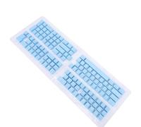 POENVFPO 132 Botones Conjuntos de Tapas de Teclado del Teclado Francés, Botón de Retroiluminación con Marcas de Música Visibles, Adecuado para 61-108, Fácil de Reemplazar y Limpiar el Material ABS