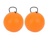POENVFPO 2 Bolas de Silicona para Agarre Manual, Herramienta de Ejercicio Duradera para Fuerza de Dedos y Brazos, Recuperación de Masaje, Adecuada para Uso en el Hogar o la Oficina (Naranja 20 grados)