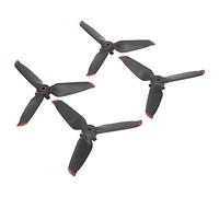 POENVFPO 2 Pares de Hélices para Drones RC, Reemplazo de 3 Palas de Liberación Rápida con Diseño Tipo Prensa para Combo de Drones (Borde Rojo)