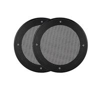 POENVFPO 2 piezas cubierta de parrilla de altavoz de 4 pulgadas, cubierta protectora de cuerno de rejilla de rejilla de rejilla de rejilla para el audio del automóvil (negro negro)