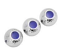 POENVFPO 3 Bolas de Cinta de de Colores, Bola Decorativa de Caucho Sintético para Celebraciones, Eventos Al Aire e Interiores (Bolas de Cinta Plateadas, 3 Piezas en Cilindro)