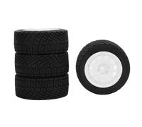 POENVFPO 4 Neumáticos RC, Plástico Antideslizante para Modelo de Coche, Mejoran el Control y la Tracción para RS Red Spider y Otros Coches 1/10 RC