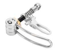 POENVFPO Abrazadera de Tija de Sillín de Bicicleta Plegable, Repuesto de Acero Inoxidable de Aleación de Aluminio para Bicicleta Plegable 3sixty, con Instalación Rápida para Tija de (SILVER)