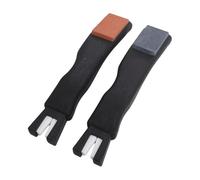 POENVFPO Afilador de Patines de Hielo, Herramienta de Afilado de Doble Cara de Cerámica con Ranura en Forma de V y Piedra, Sacapuntas Portátil de Mano para Viajes de Patines de Hockey