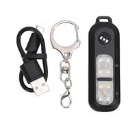 POENVFPO Alarma de Seguridad Personal de 130 DB, Llavero de Sirena Ruidosa con Luces Estroboscópicas LED de 3 Colores, Recargable para Mujeres, Hombres, Correr, Viajes Al Aire