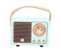 POENVFPO Altavoz Bluetooth Retro, Pequeño Altavoz Bluetooth Inalámbrico con Estéreo HiFi para Cocina, Escritorio, Dormitorio, Oficina, Fiesta Al Aire Libre (Blue)