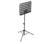 POENVFPO Atril de Música Ajustable, Soporte para Partituras de Metal, de Altura de 23,6 a 51,2 Pulgadas, Diseño Portátil Plegable, Negro, para Músicos e Interpretación Instrumental (BLACK)