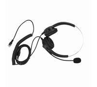 POENVFPO Auriculares para Centro de Llamadas con Sonido sin Pérdidas con Cancelación de Ruido, Cómodas Orejeras Giratorias de 330° para Llamadas Largas, Compatibilidad Universal, Cable Súper Largo