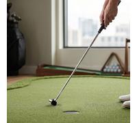 POENVFPO Ayuda para el Entrenamiento del Putter de Golf, Diseño de Martillo Ponderado, Entrenador de Putt de Aleación de Aluminio y Acero Al Carbono para Práctica Al Aire, con Estructura