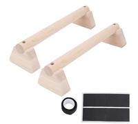 POENVFPO Barras de Flexión, Barras Paralelas de Madera de Ancho Ajustable para Entrenamiento de Parada de Manos y Barra de Equilibrio, con Almohadillas Antideslizantes para Gimnasio en (35cm)