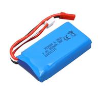 POENVFPO Batería LiPo de 7,4 V 850 MAh para Helicóptero RC, Batería de Repuesto Profesional con Enchufe Rojo JST, para V912 V262 V333 V353 BQ202