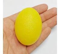 POENVFPO Bola Fortalecedora de Agarre Manual, Ejercitador de Dedos de Silicona para Aliviar el Estrés y la Tensión Muscular, con Diseño Liviano para Masaje y Fortalecimiento de Manos (YELLOW)