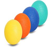 POENVFPO Bolas de Agarre en Forma de Huevo, Bolas de Agarre de Ejercicio de Silicona para Fortalecer las Manos, del Estrés, Diseño Ergonómico para Todas las Edades (#1)