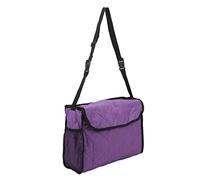POENVFPO Bolsa de Almacenamiento Colgante para Silla de Ruedas de Algodón Acolchado, Duradera, Ligera, Conveniente para Carrito de Scooter, 37x15x29cm (PURPLE)