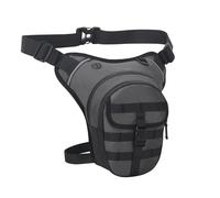 POENVFPO Bolsa para Muslo para Motocicleta, Cinturón Ajustable de 35 a 47 Pulgadas con Correas MOLLE y Construcción Resistente a la Lluvia, para Montar, Senderismo, Deportes Al Aire, (Grey)