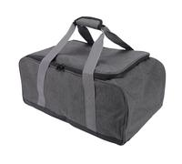 POENVFPO Bolsa para Utensilios de Cocina para Acampar, Organizador de Almacenamiento de PVC de Tela Oxford con Divisores Extraíbles y Asa Envolvente, para Utensilios de Cocina Al Aire,