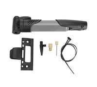 POENVFPO Bomba de Mano, Minibomba de Aire Portátil para Neumáticos de Bicicleta con Diseño de 3 Secciones y Kit de Montaje, Compatible con Bicicletas de Montaña y de Carretera. (Grey)