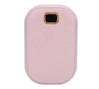 POENVFPO Calentador de Manos de Felpa, Calentador de Manos Portátil Eléctrico Recargable con Calefacción de Doble Cara y Pantalla LED, para Oficina Al Aire en Invierno (Rosa púrpura)