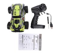 POENVFPO Camión Monstruo RC a Escala 1:18, Coche de Control Remoto Todoterreno 4x4 de Alta Velocidad de 20 KM/H con Faros LED y Control de Aplicación, para Niños y Adultos (Green)