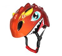 POENVFPO Casco de Bicicleta para Niños, Casco de Dinosaurio para Niños Pequeños con Forro de Espuma EPS Ajustable y Ventilación para Ciclismo, Patinaje, Scooter (S)