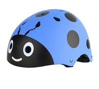 POENVFPO Casco de Bicicleta para Niños, Casco de Seguridad Ajustable para Niños Ladybug para Ciclismo, Monopatín, Scooter, con Espuma EPS Liviana y Resistencia a los Golpes (Blue)