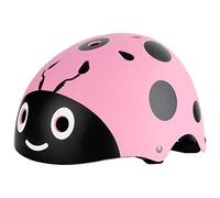 POENVFPO Casco de Bicicleta para Niños, Casco de Seguridad Ajustable para Niños Ladybug para Ciclismo, Monopatín, Scooter, con Espuma EPS Liviana y Resistencia a los Golpes (Pink)