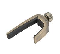 POENVFPO Cejilla para Guitarra, Cejilla Metálica de Tensión Ajustable para Ukelele Acústico y Eléctrico, Incluye 5 Púas, No Produce Zumbidos y Tiene una Larga Vida útil. (Color latón antiguo.)