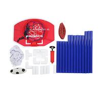 POENVFPO Centro Deportivo 2 en 1, Juego de Baloncesto y Fútbol para Niños para Jugar en Interiores y Exteriores con Fácil Montaje, Plástico ABS sin BPA para Mayores de 3 Años