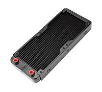 POENVFPO Computadora de Aluminio de -refrigerador de Agua CPU LED Cuerpo de Calefacción LED para Evaporadores del Climático 240 Mm G4/1, 18 Tubos Controladores de Frecuencia Industrial